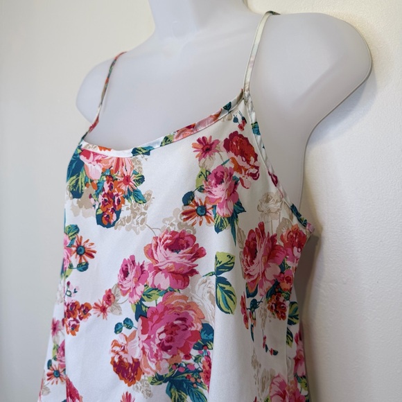 Ambiance Apperal | Floral Cami Tank Top Lightweight Open Back Pullover Camisole - Picture 6 of 11
